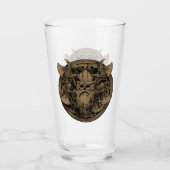 Oude Viking krijger Glas (Voorkant)