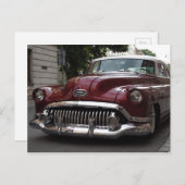 Oude vintage auto - briefkaart (Voorkant / Achterkant)