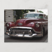 Oude vintage auto - briefkaart (Voorkant)