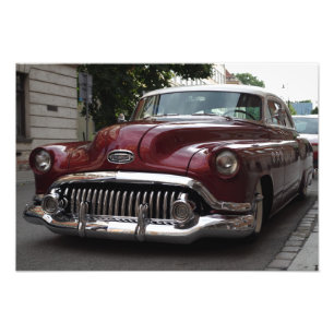 Oude vintage auto - foto afdruk