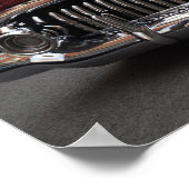 Oude vintage auto - poster (Hoek)