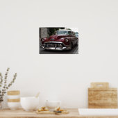 Oude vintage auto - poster (Keuken)