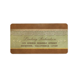 oude vintage bruiloft adresetiketten etiket
