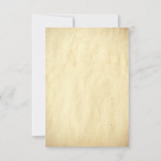 Oude vintage bruiloft RSVP kaarten (Achterkant)