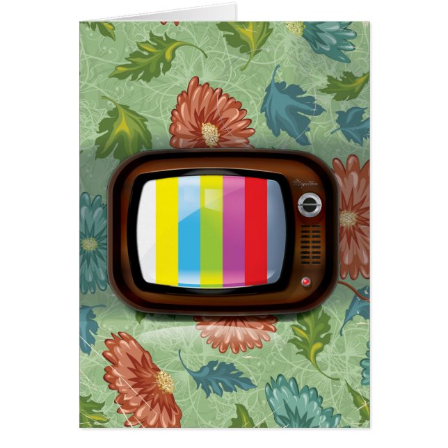 Oude vintage CRT-televisie (Voorkant)