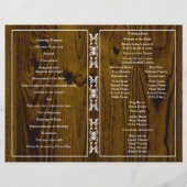 Oude vintage- en lijst trouwprogramma 2 (Achterkant)