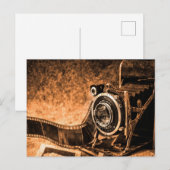 Oude Vintage Filmcamera   Briefkaart (Voorkant / Achterkant)