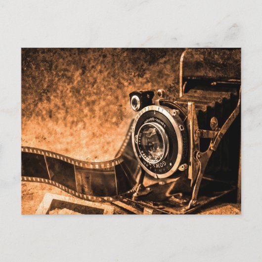Oude Vintage Filmcamera   Briefkaart (Voorkant)