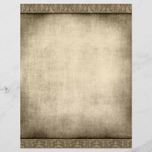 Oude Vintage Flyer met Papier Achtergrond (Voorkant)