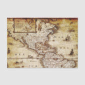 oude vintage kaart feest Tissue Papier (Voorkant)
