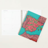 Oude vintage kaart van Spanje Planner (Display)