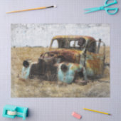 Oude Vintage ontkoppeling vrachtwagen Tissuepapier (Craft)