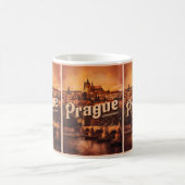 Oude vintage reizen Praag Tsjechië geschenken Koffiemok (Center)