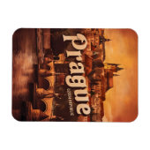 Oude vintage reizen Praag Tsjechië geschenken Magneet (Horizontaal)