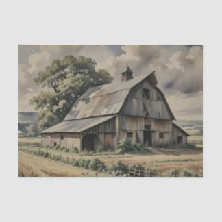Oude vintage schuur tissuepapier