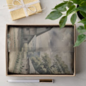 Oude vintage schuur tissuepapier (Geschenk)