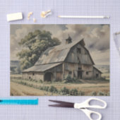Oude vintage schuur tissuepapier (Craft)