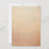 Oude vintage scripts voor een baby shower met boek kaart (Achterkant)