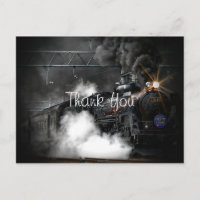 Oude Vintage stoomtrein bedankt