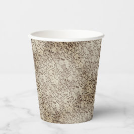 Oude Vintage Wedding Lace Papieren Bekers