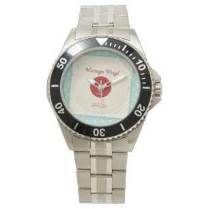 Oude Vinyl Record Watch Horloge