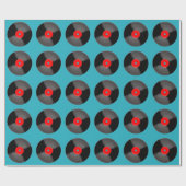 Oude vinylplaat inpakpapier (Vlak)