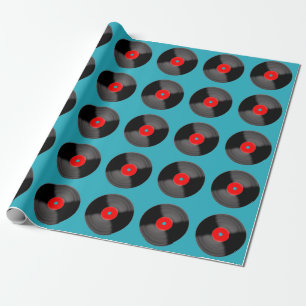 Oude vinylplaat inpakpapier