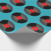 Oude vinylplaat inpakpapier (Hoek)