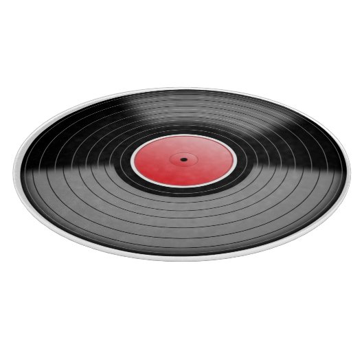 Oude Vinylplaat Snijplank (Hoek)