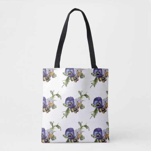 Oude Viooltjes Bloemboeket - Tote Bag (Voorkant)
