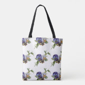Oude Viooltjes Bloemboeket - Tote Bag (Achterkant)