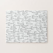 Oude vishaken legpuzzel (Horizontaal)