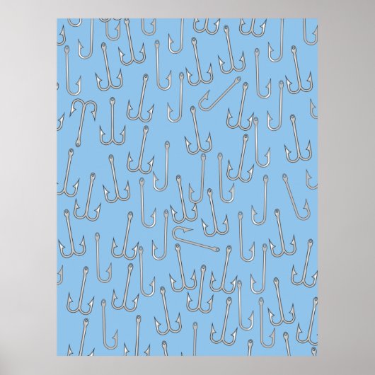 Oude vishaken poster (Voorkant)
