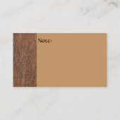 Oude Visitekaartje Hout (Achterkant)