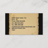 Oude Visitekaartje Retro TypeWriter-machine (Achterkant)