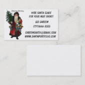 Oude Visitekaartjes van de Kerstman met een fashio (Voorkant / Achterkant)