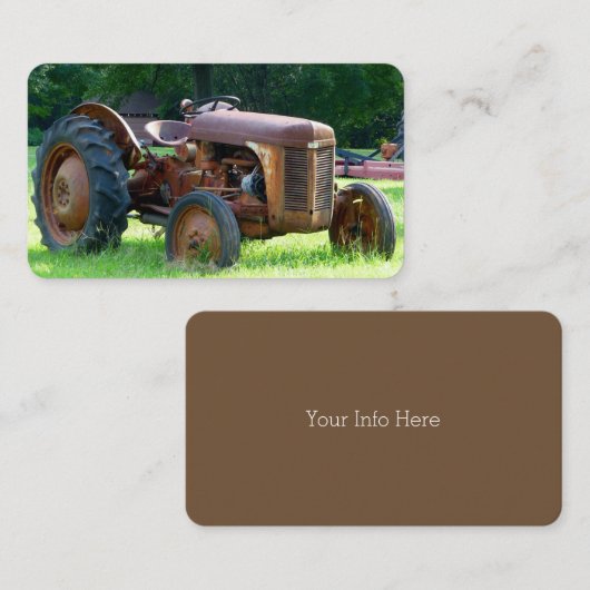 Oude Visitekaartjes van de Rustische Trekker (Voorkant / Achterkant)