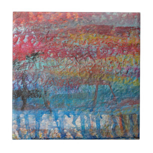 Oude Vissende boot   Rockport, Massachusetts Tegeltje