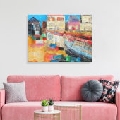 Oude Vissende boten 2013 Canvas Afdruk (Insitu (Woonkamer))