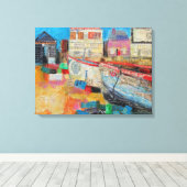 Oude Vissende boten 2013 Canvas Afdruk (Insitu (Houten vloer))