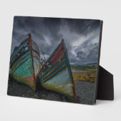 Oude Vissende boten Fotoplaat (Zijkant)