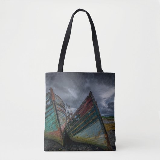 Oude Vissende boten Tote Bag (Voorkant)