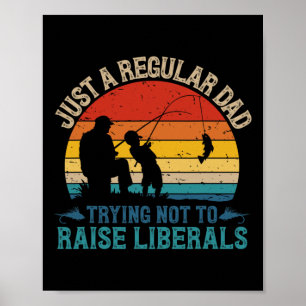 Oude visserij gewone vader die probeert geen Li te Poster