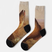 Oude Visserij, Springende Kleine Baars aan de Haak Sokken (Links)