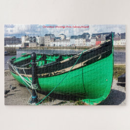 Oude vissersboot Galway Ierland. Legpuzzel