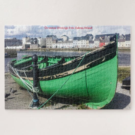 Oude vissersboot Galway Ierland. Legpuzzel (Horizontaal)