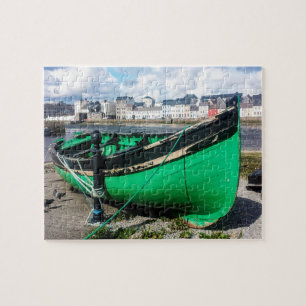 Oude vissersboot Galway Ierland. Legpuzzel