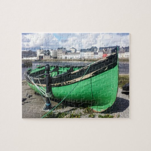 Oude vissersboot Galway Ierland. Legpuzzel (Horizontaal)