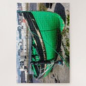 Oude Vissersboot Galway Ierland. Legpuzzel (Verticaal)