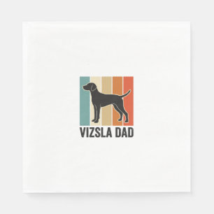 Oude Vizsla Vader Hond Liefhebber Shirt Ontwerp_1 Servet